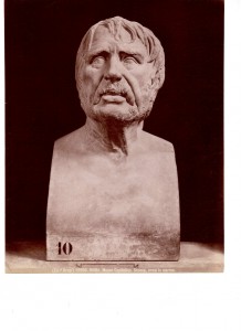 Brogi 16598 ROMA Museo Capitolino Seneca erma in marmo