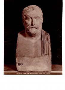 Brogi 16606 ROMA Museo Capitolino Tucidide erma in marmo