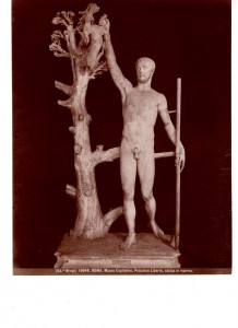 Brogi 16648 ROMA Museo Capitolino Poliziano liberto statua in marmo
